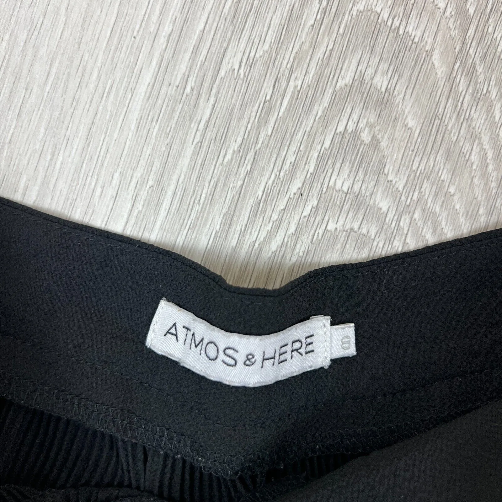 Atmos & Here Womens Black Casual Relaxed Shorts 8