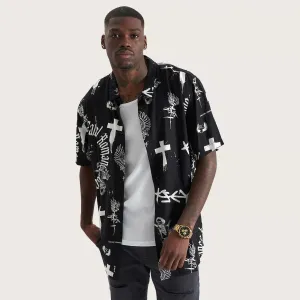 Augur Party Shirt Black/White