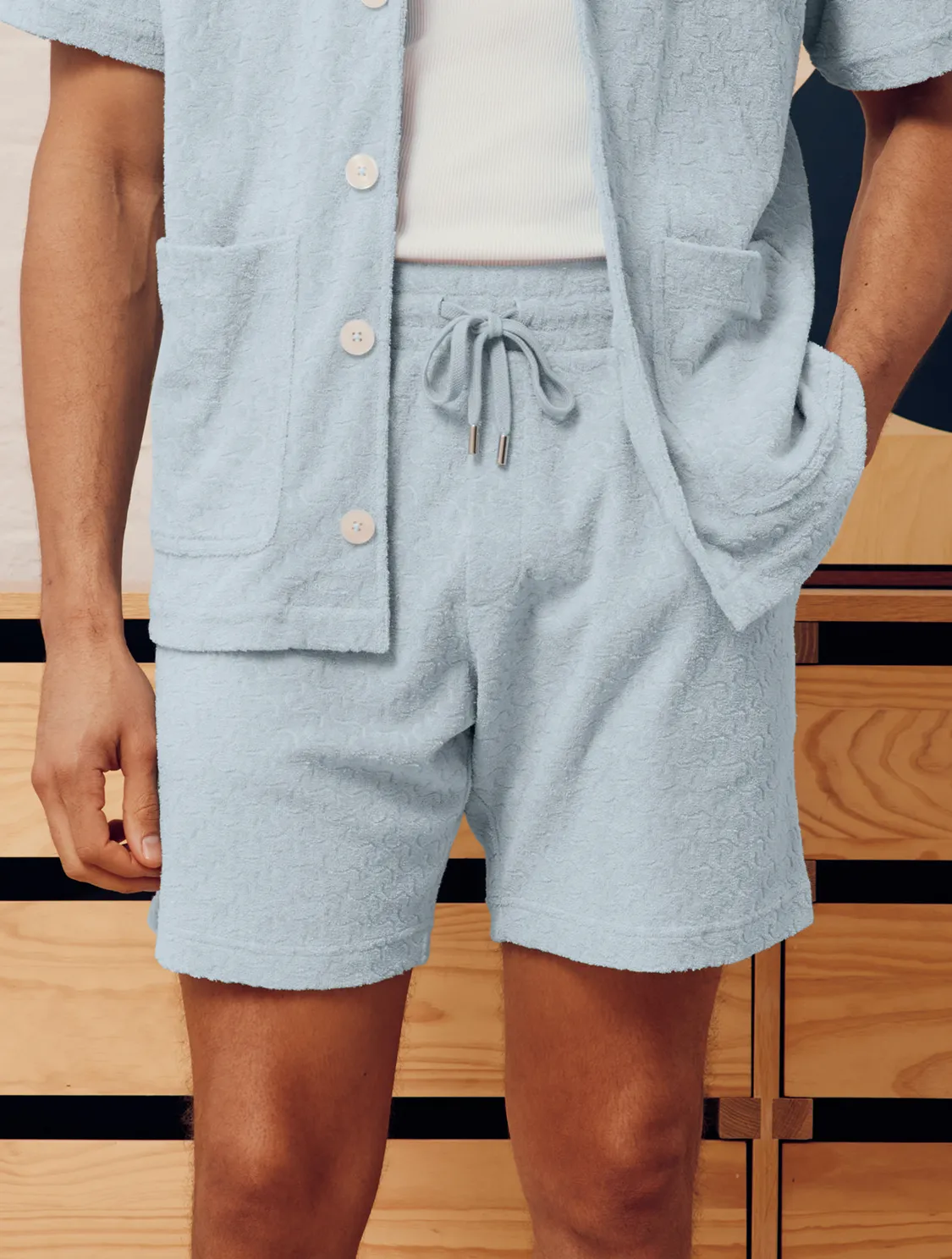 AUGUSTO TERRY COTTON SHORTS