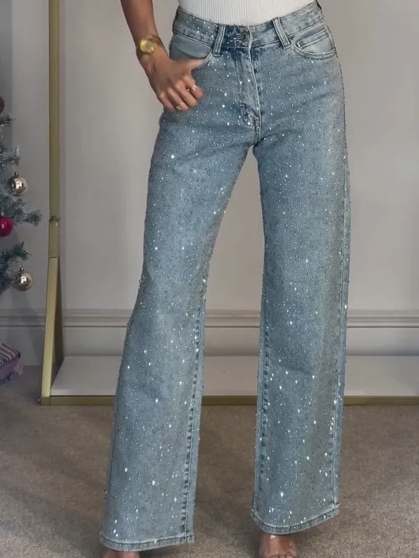 Ava - Stylish glitter jeans