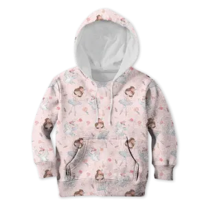 Ballet Dancer And White Swan Custom Cosplay Kid Hoodie