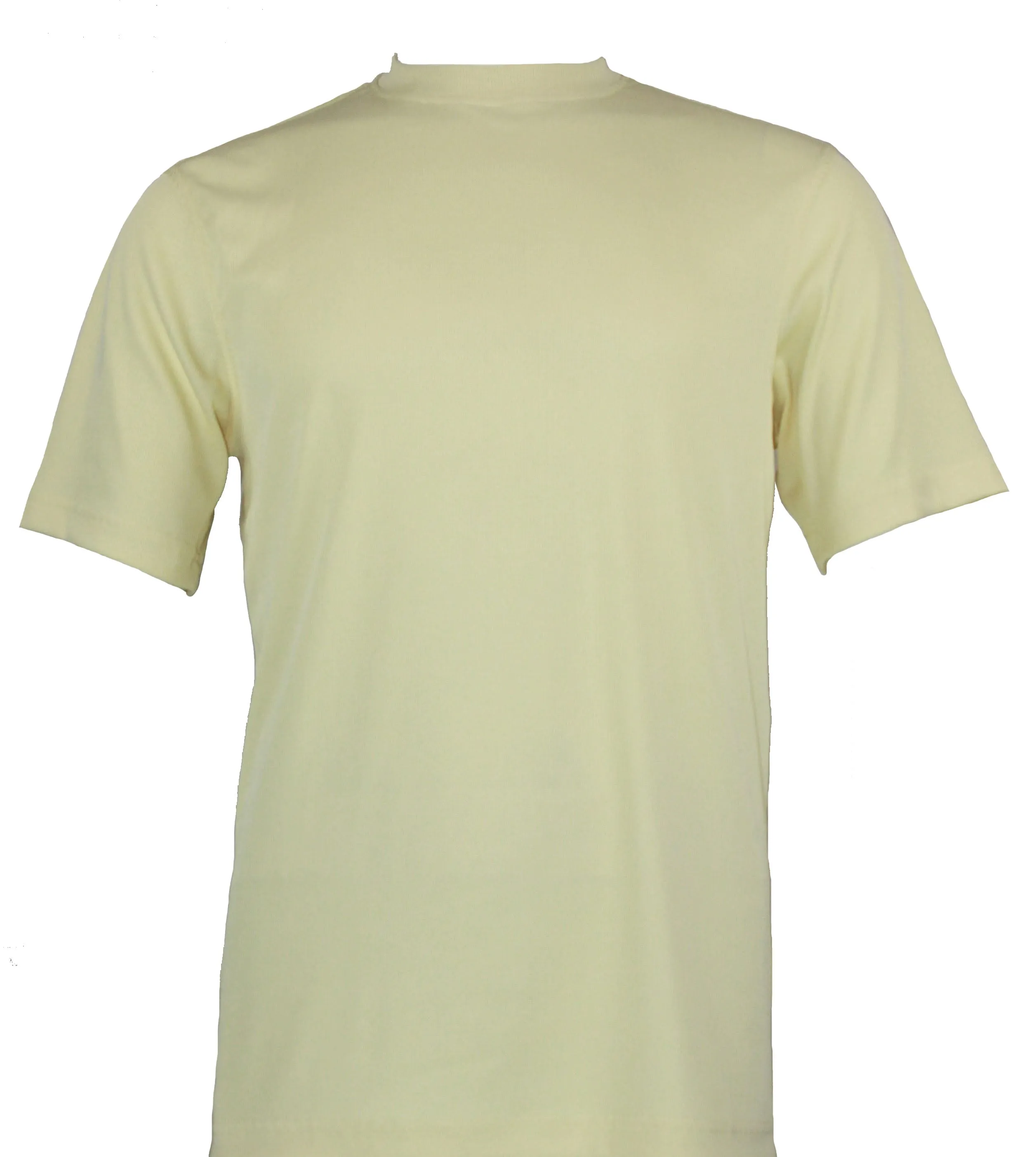 Bassiri S/S Mock-Neck Butter T-Shirt 218