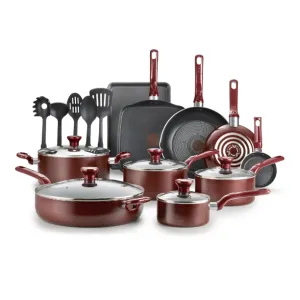 Bateria de Cocina Kit de Sartenes T-Fal de Cookware 20 piezas