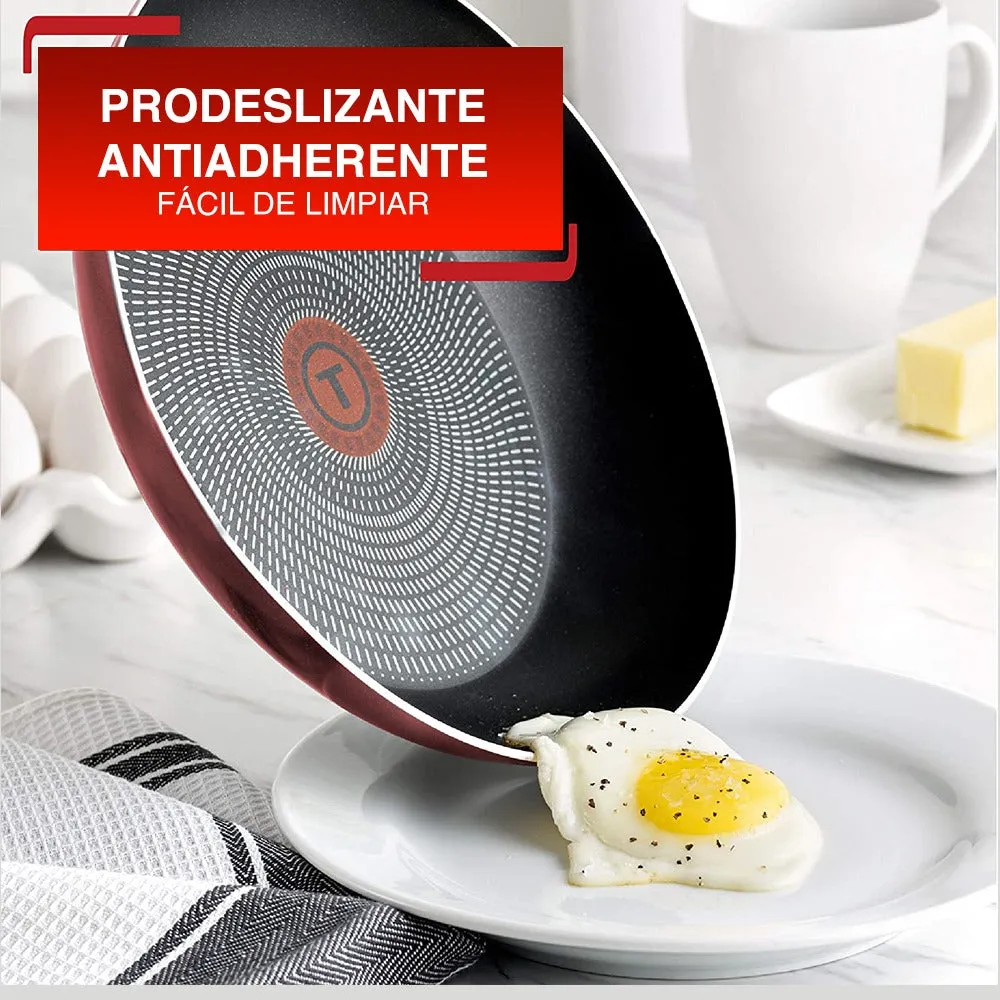 Bateria de Cocina Kit de Sartenes T-Fal de Cookware 20 piezas