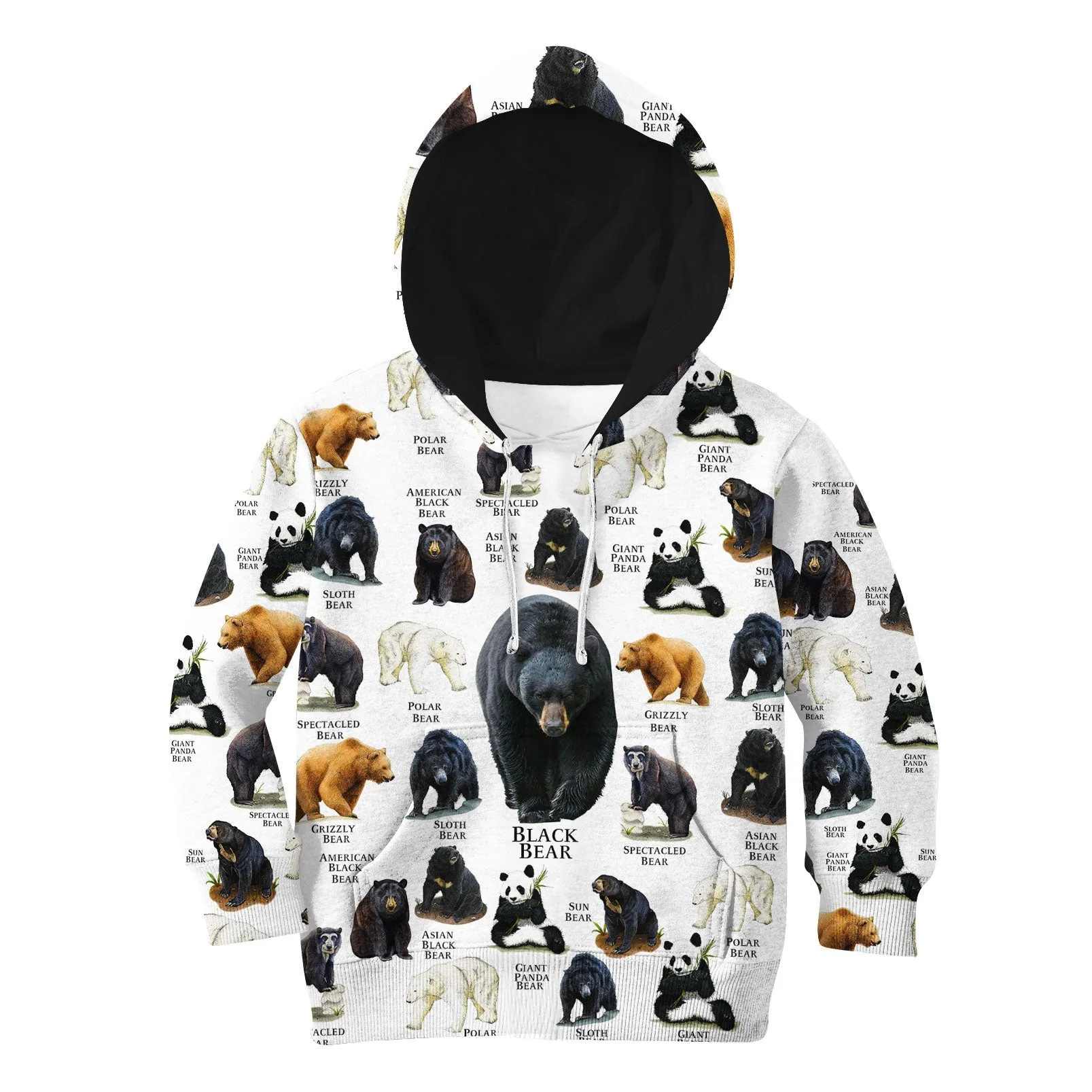 Bear Of The World 3D Shirts For Kids Hoodie