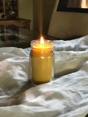 Beeswax Mini Mason Jar Candle