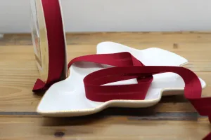 Biais Stretch bordeaux 18mm Col:48 (Vendu x10cm)