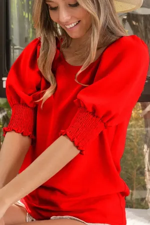 BiBi Air Flow Balloon Shorts Sleeves Top