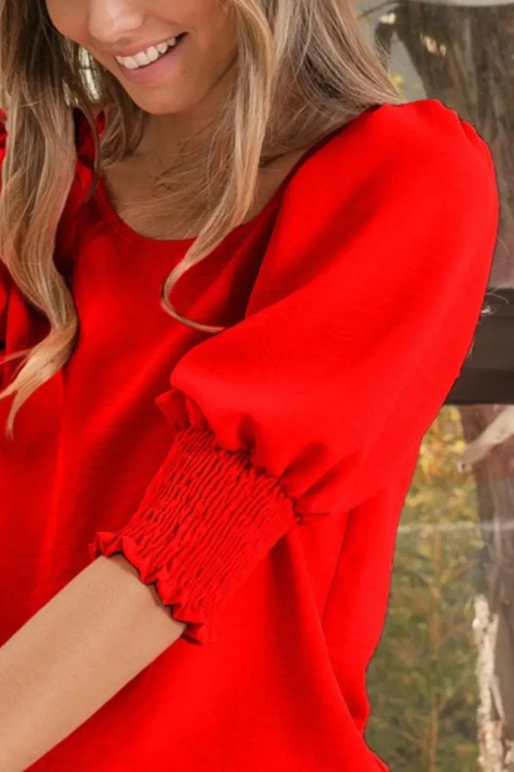 BiBi Air Flow Balloon Shorts Sleeves Top