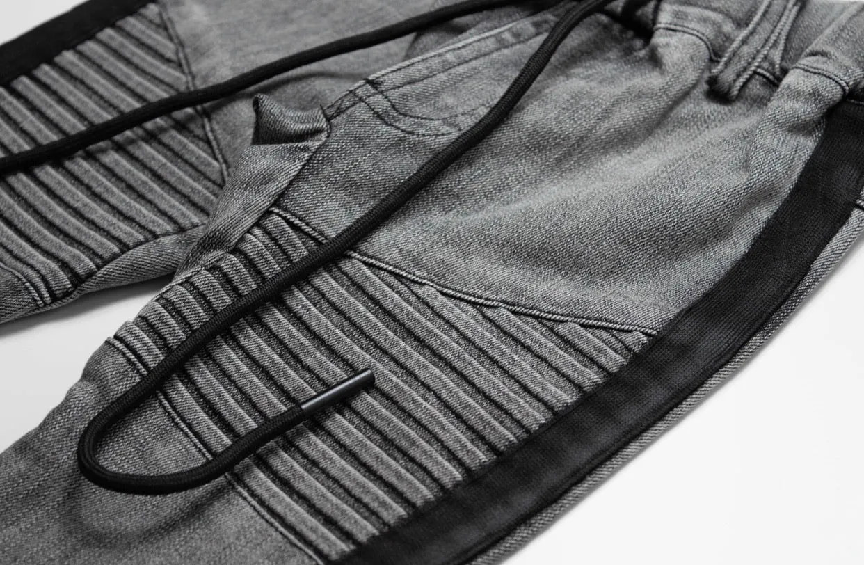 BIKER JEANS - ACID GREY