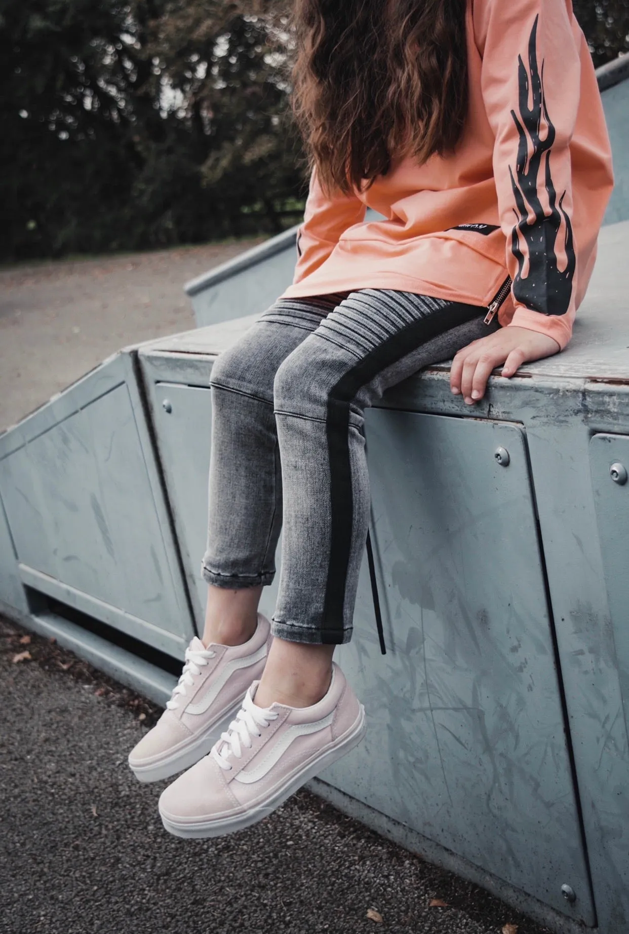 BIKER JEANS - ACID GREY