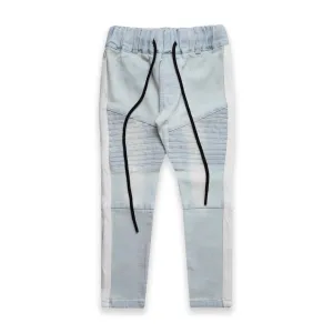 BIKER JEANS - STONEWASH BLUE