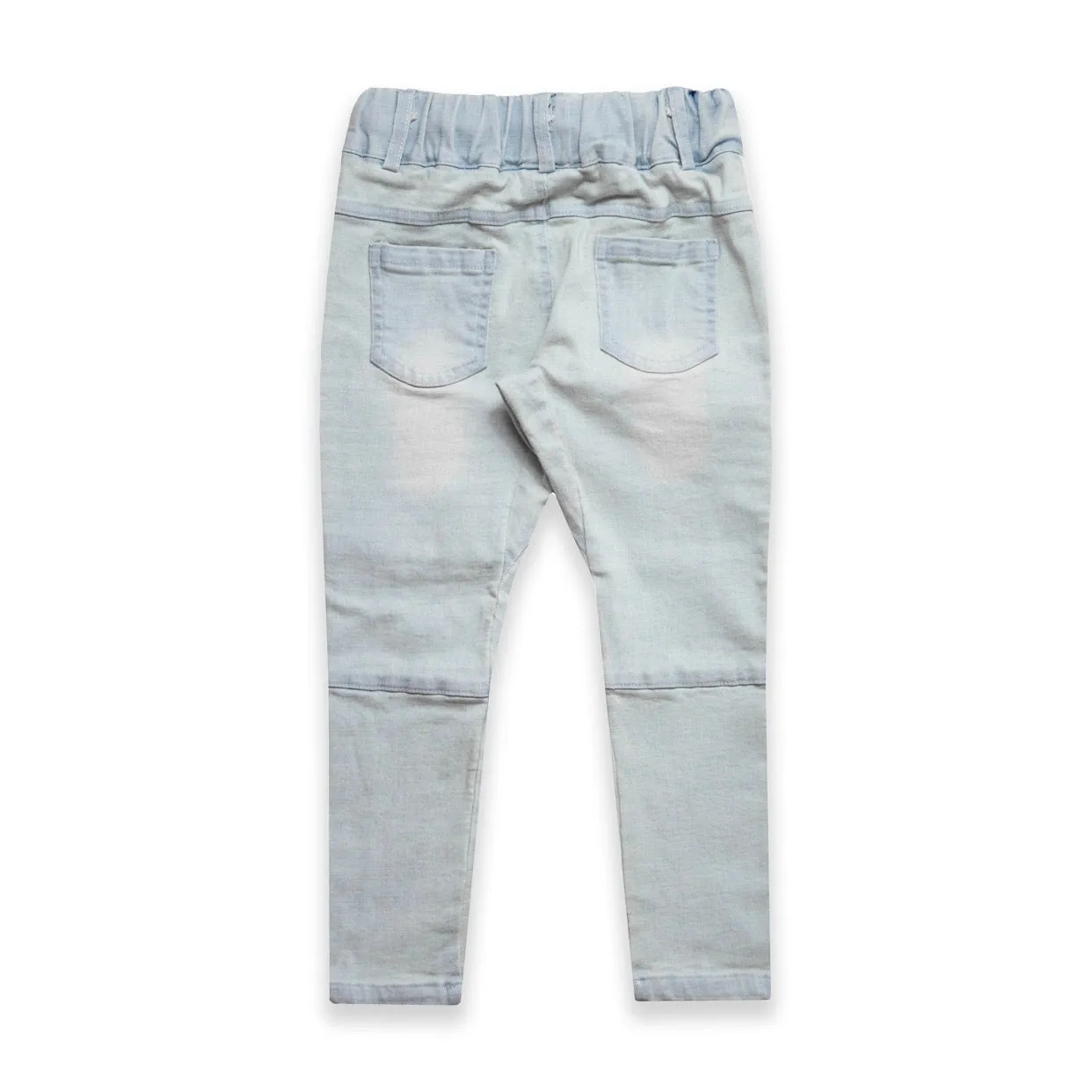 BIKER JEANS - STONEWASH BLUE