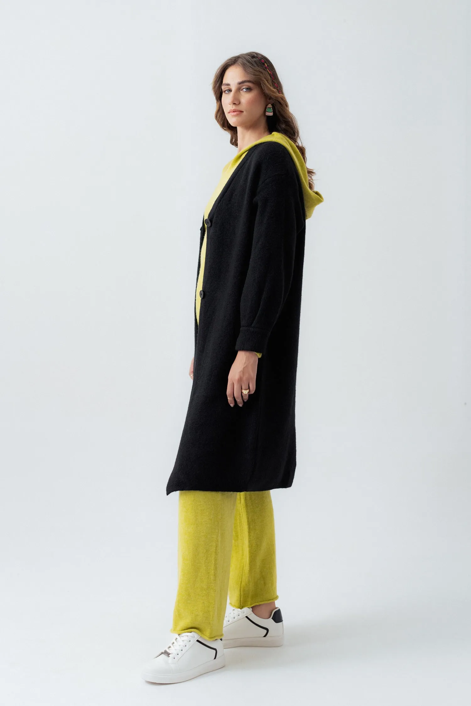 Black Relaxed Fit Cardigan