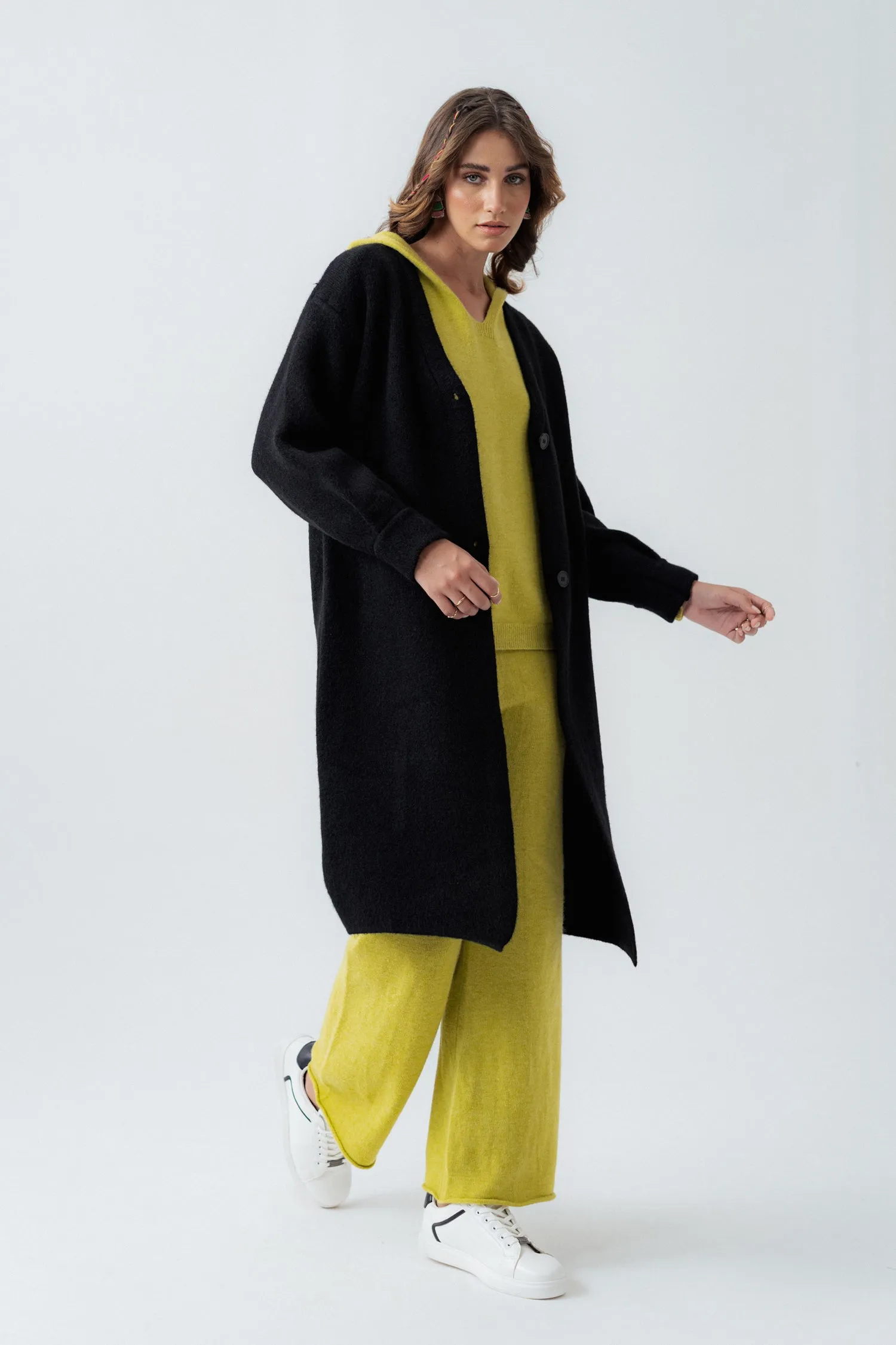 Black Relaxed Fit Cardigan