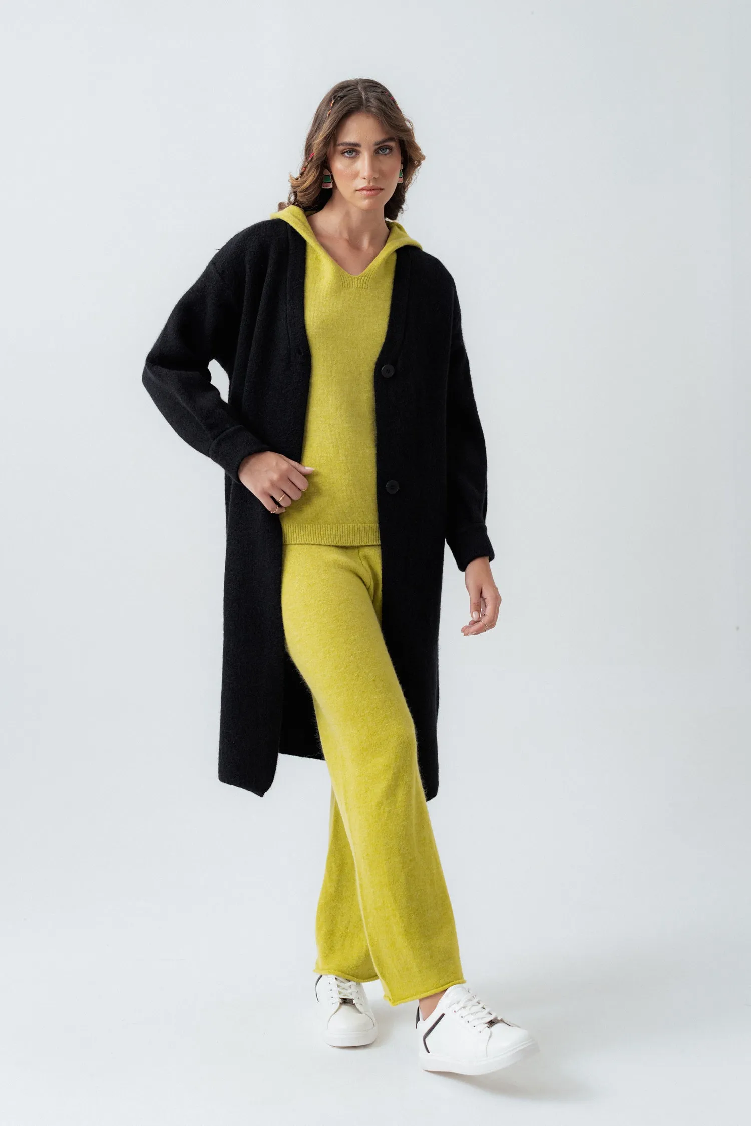 Black Relaxed Fit Cardigan