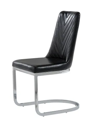 Black Set Of 2 Dining Chairs D1067DC-BL