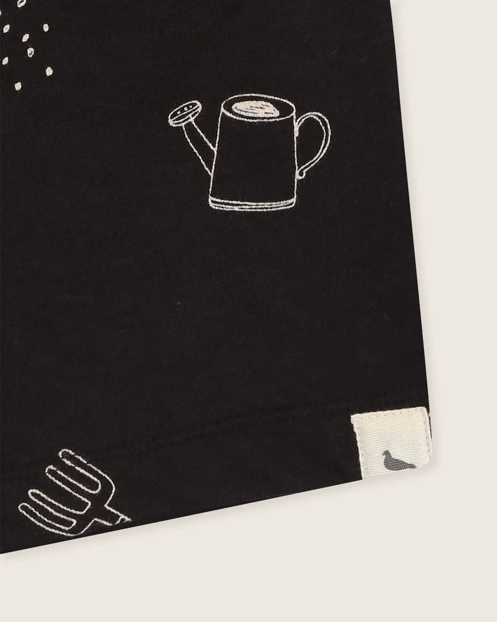 Black Sew and Grow Print Shorts