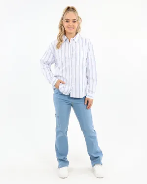 Blue Flared Jeans