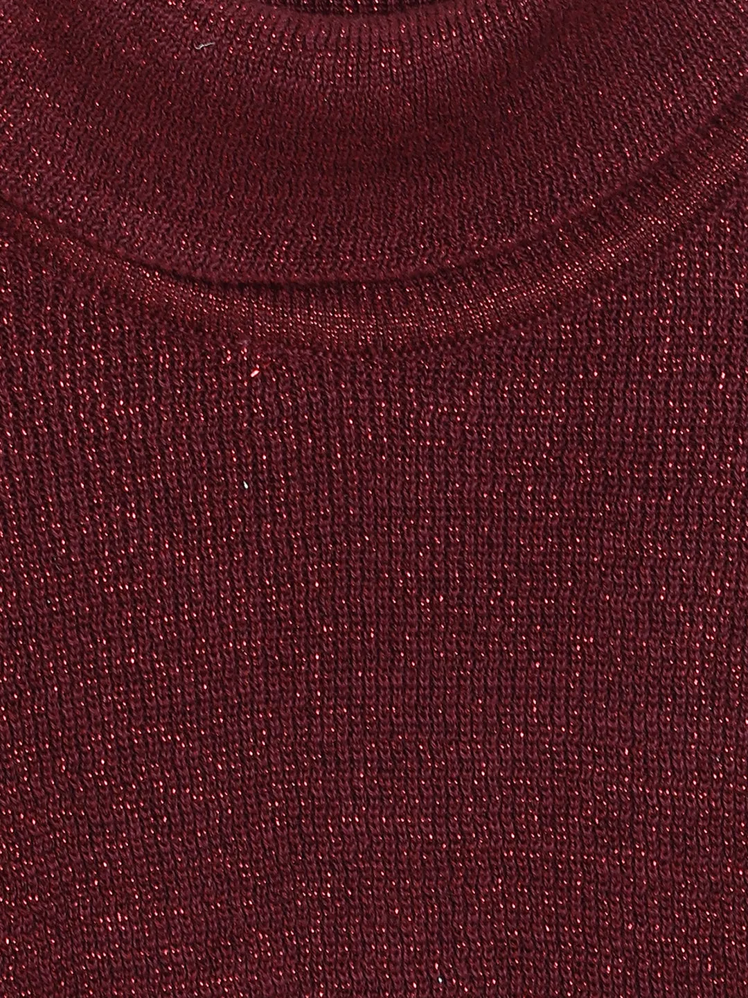 Blue Giraffe Girls Wine Solid Sweater