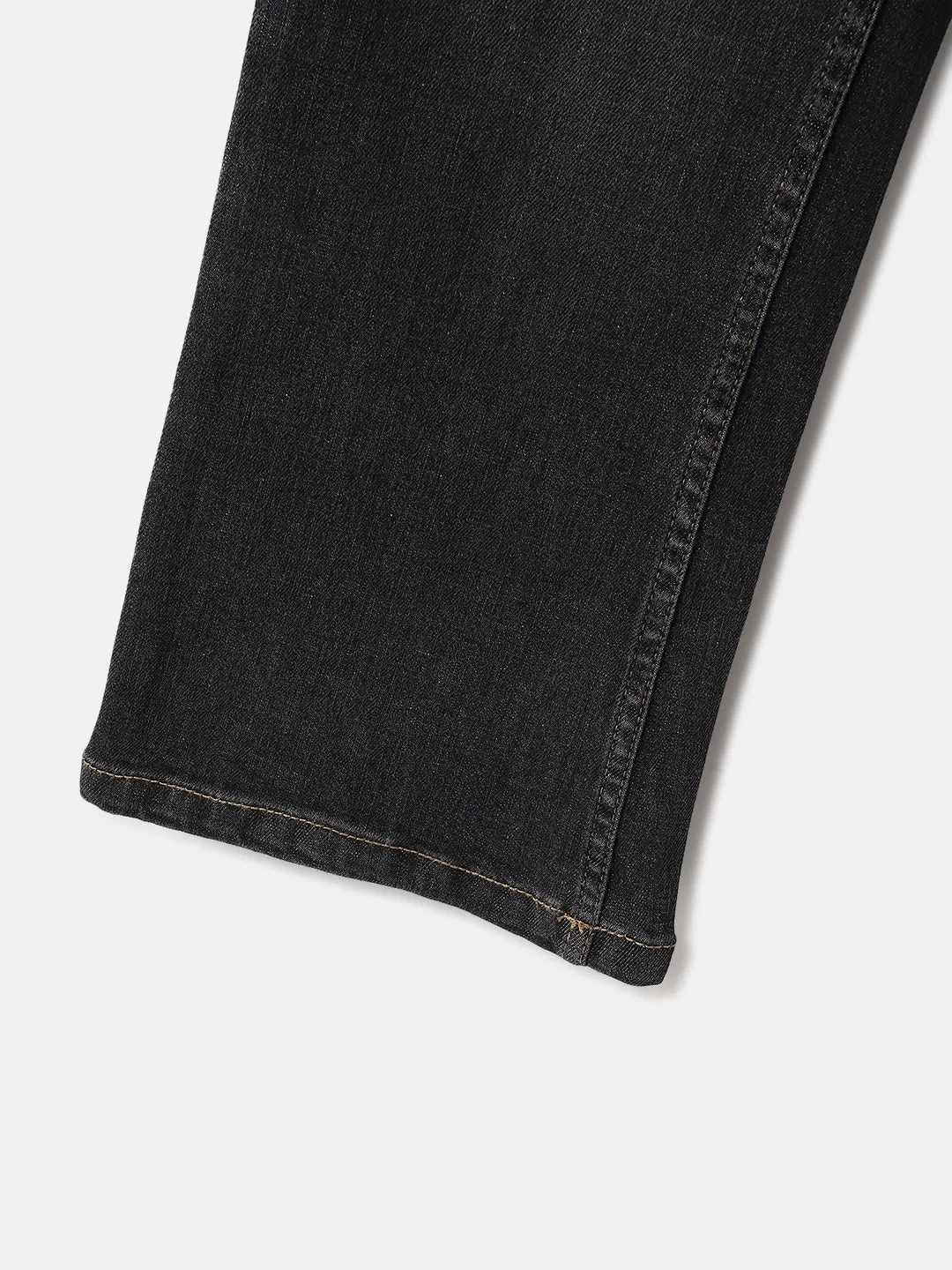 Blue Giraffe Kids Grey Bootcut Fit Solid Jeans