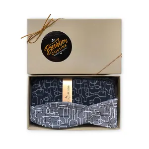 Bourbon Days Bow Tie   Sock Gift Set | Gray   Black