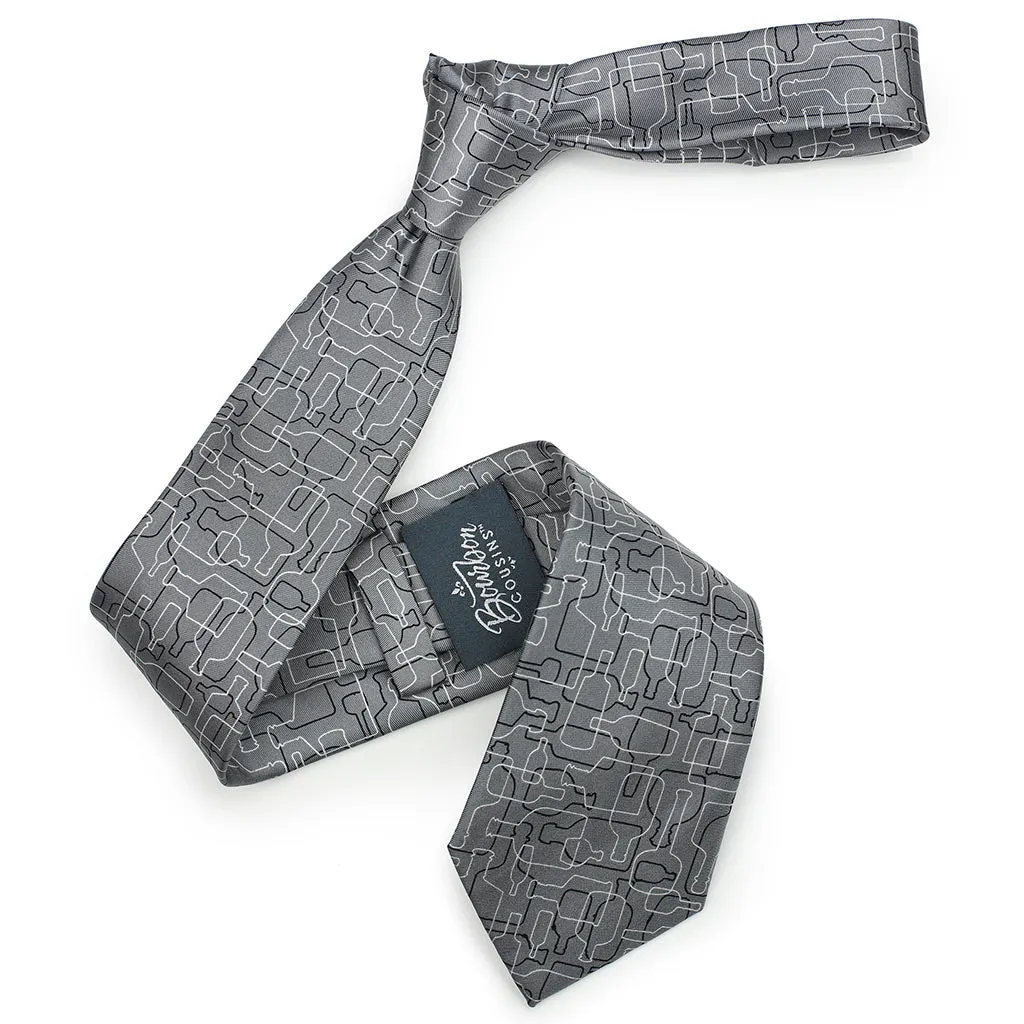 Bourbon Days Tie   Sock Gift Set | Gray   Black