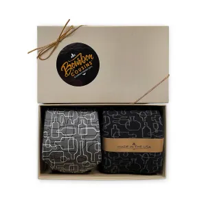 Bourbon Days Tie   Sock Gift Set | Gray   Black