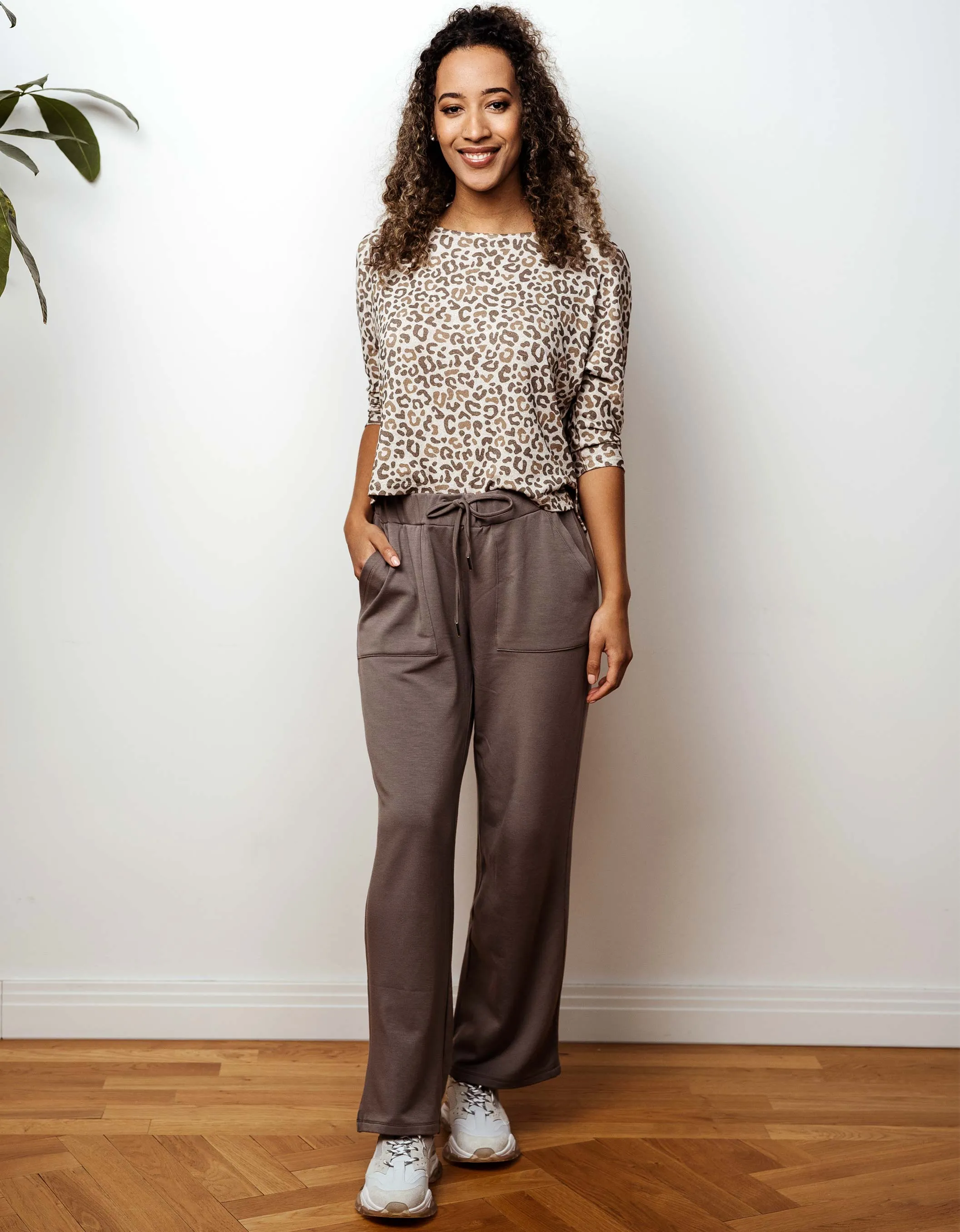 BOW04 EASY SWEATER ANIMALPRINT