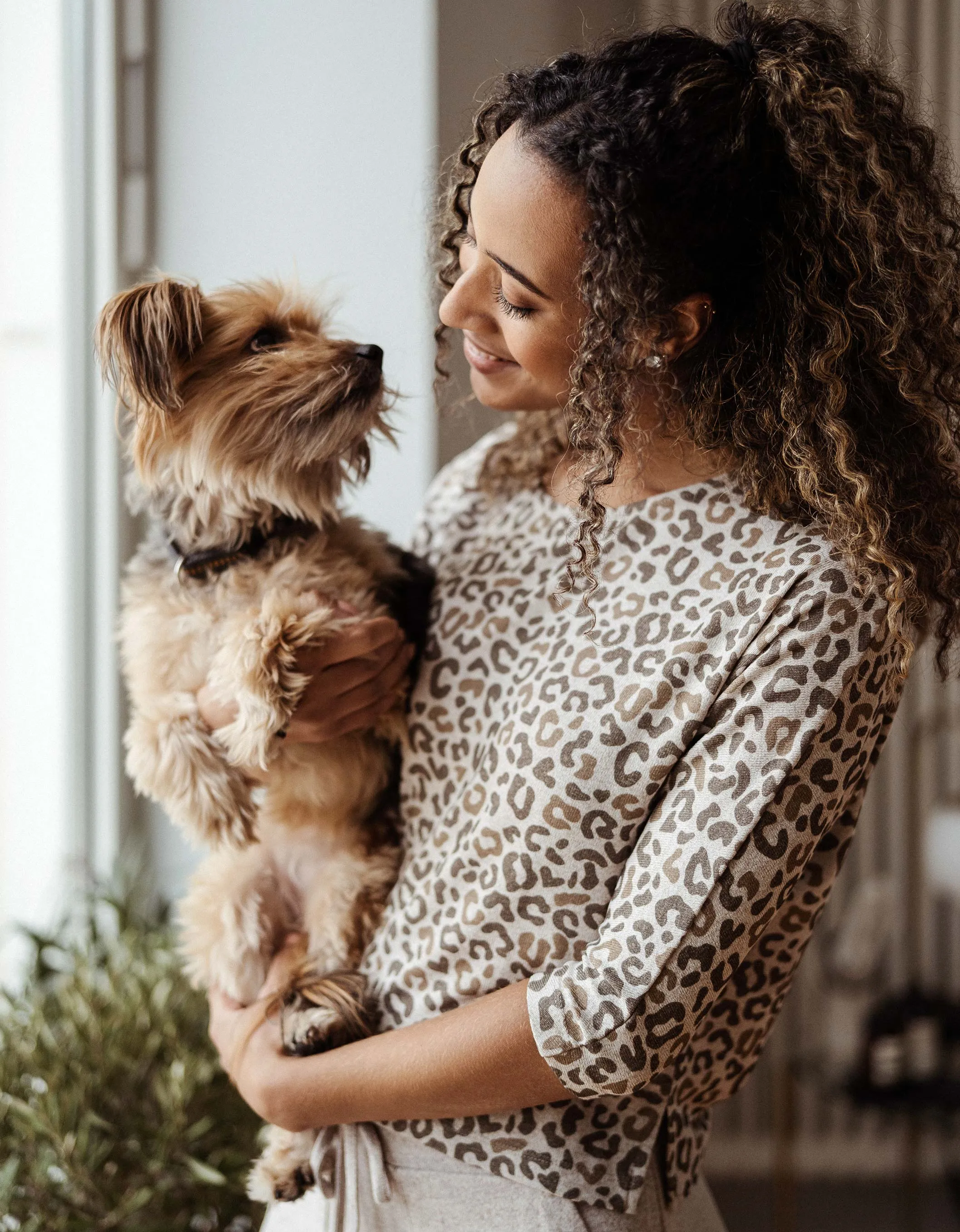 BOW04 EASY SWEATER ANIMALPRINT