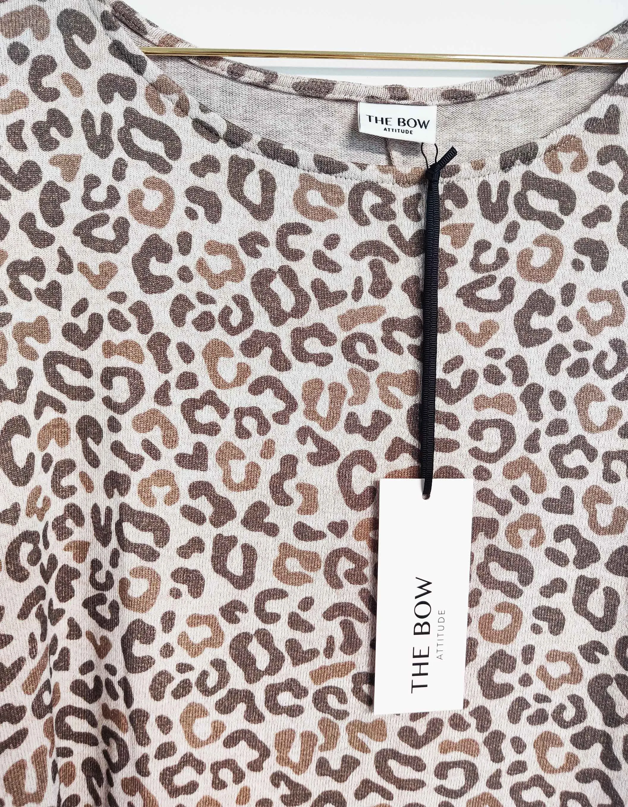 BOW04 EASY SWEATER ANIMALPRINT