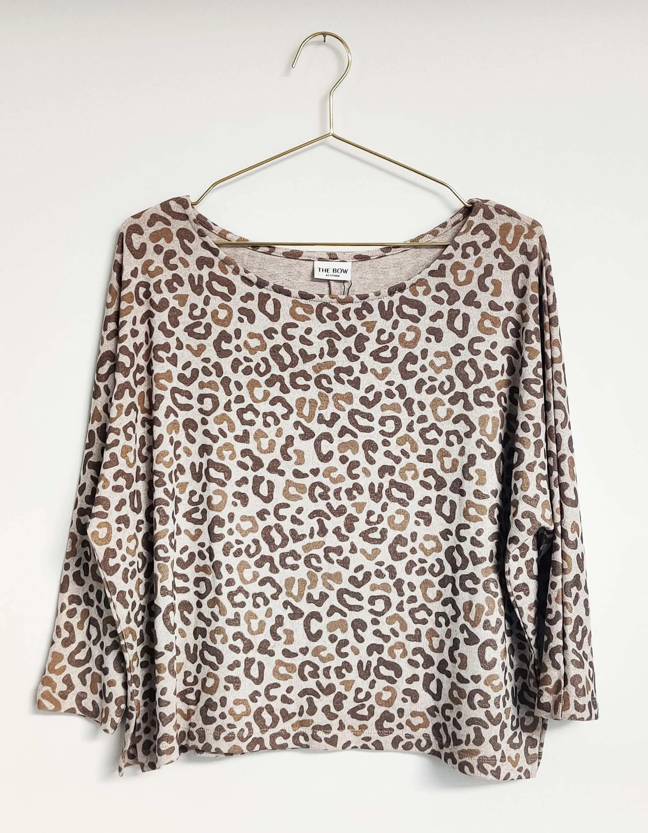 BOW04 EASY SWEATER ANIMALPRINT