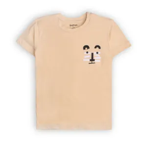 Boys Yellow printed Tee