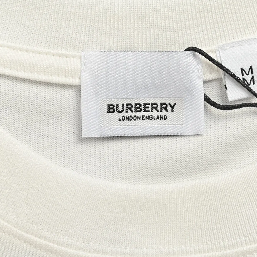 Burberry White Cotton T-Shirt