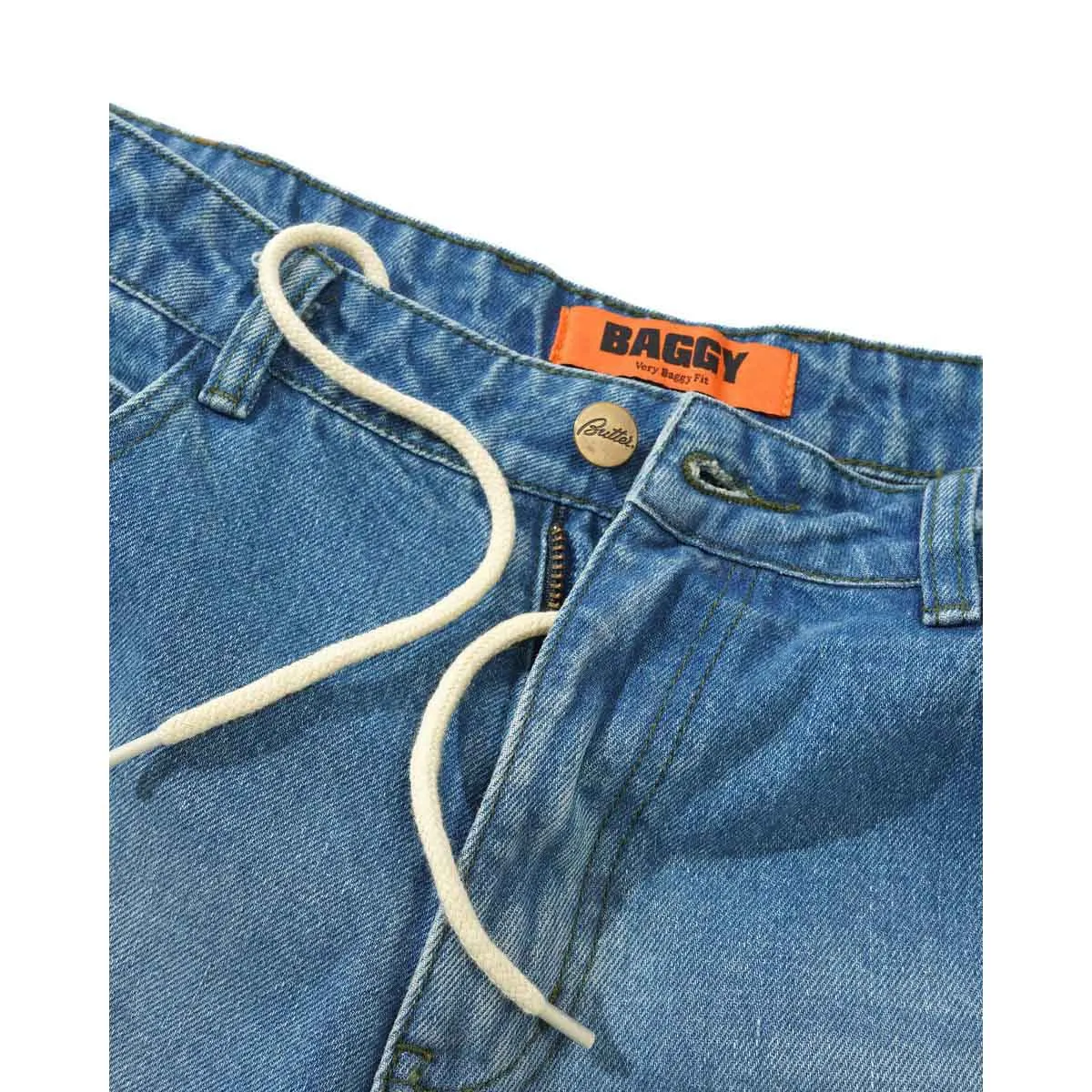 Butter Goods - Warped Denim Jeans Washed Mid Blue