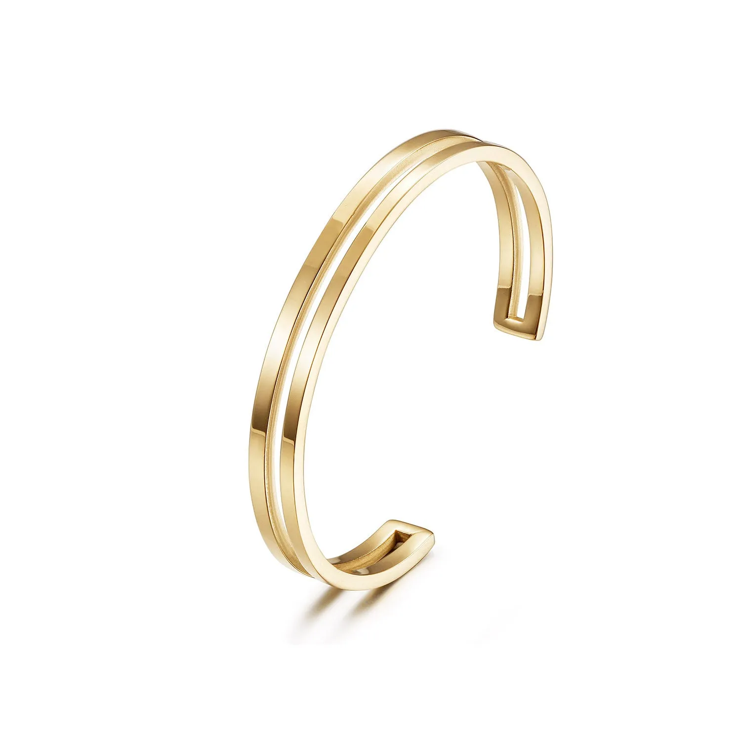 C-shaped smooth surface bracelet-NSB1958STGC