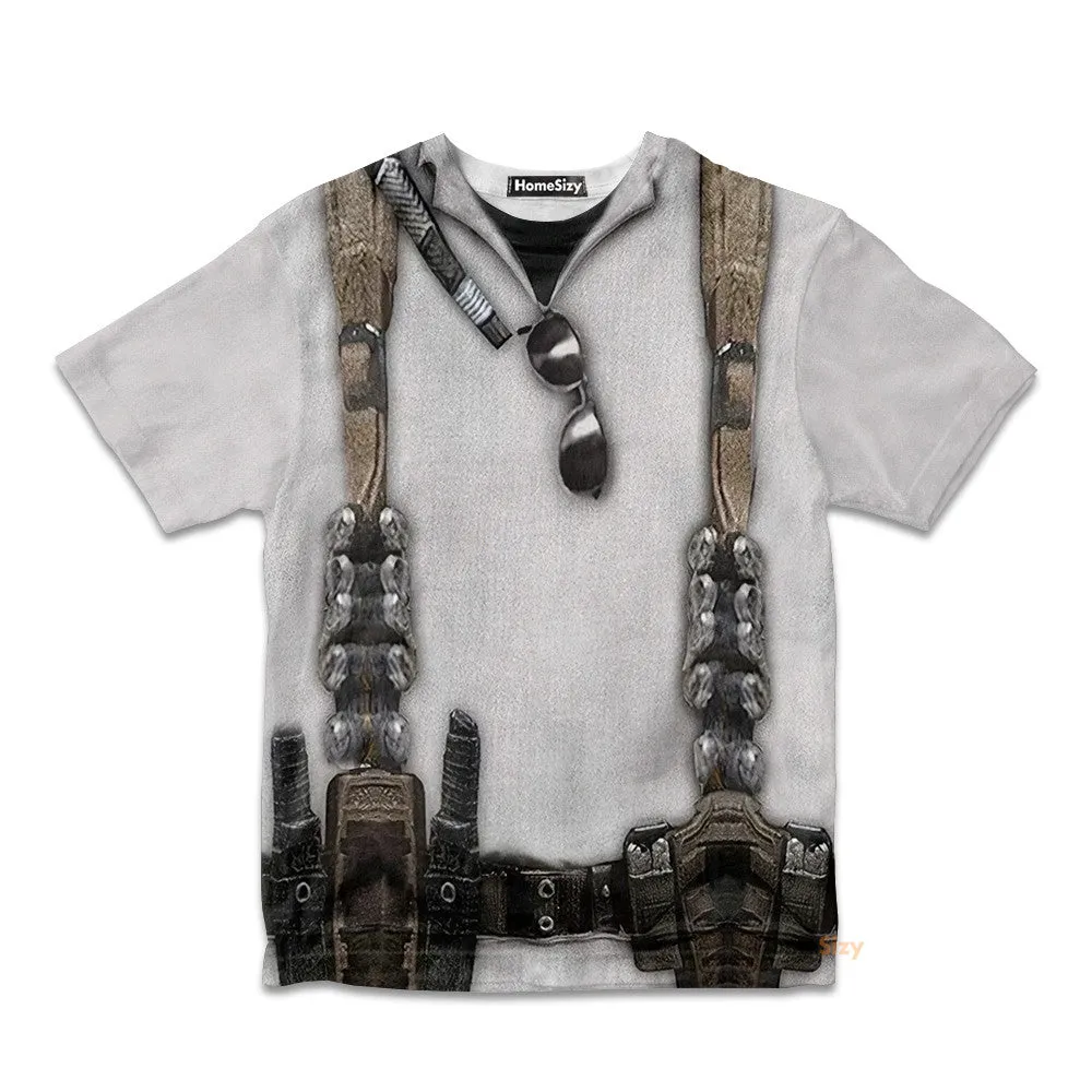 Call Of Duty Captain Soap MacTavish Custom Cosplay Costume Kid Tshirt QT209560Hf