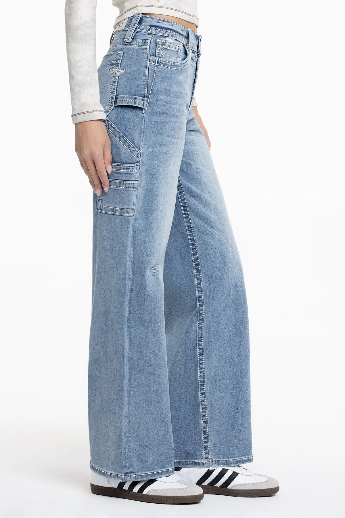 Callie Cargo Wide Leg Jeans