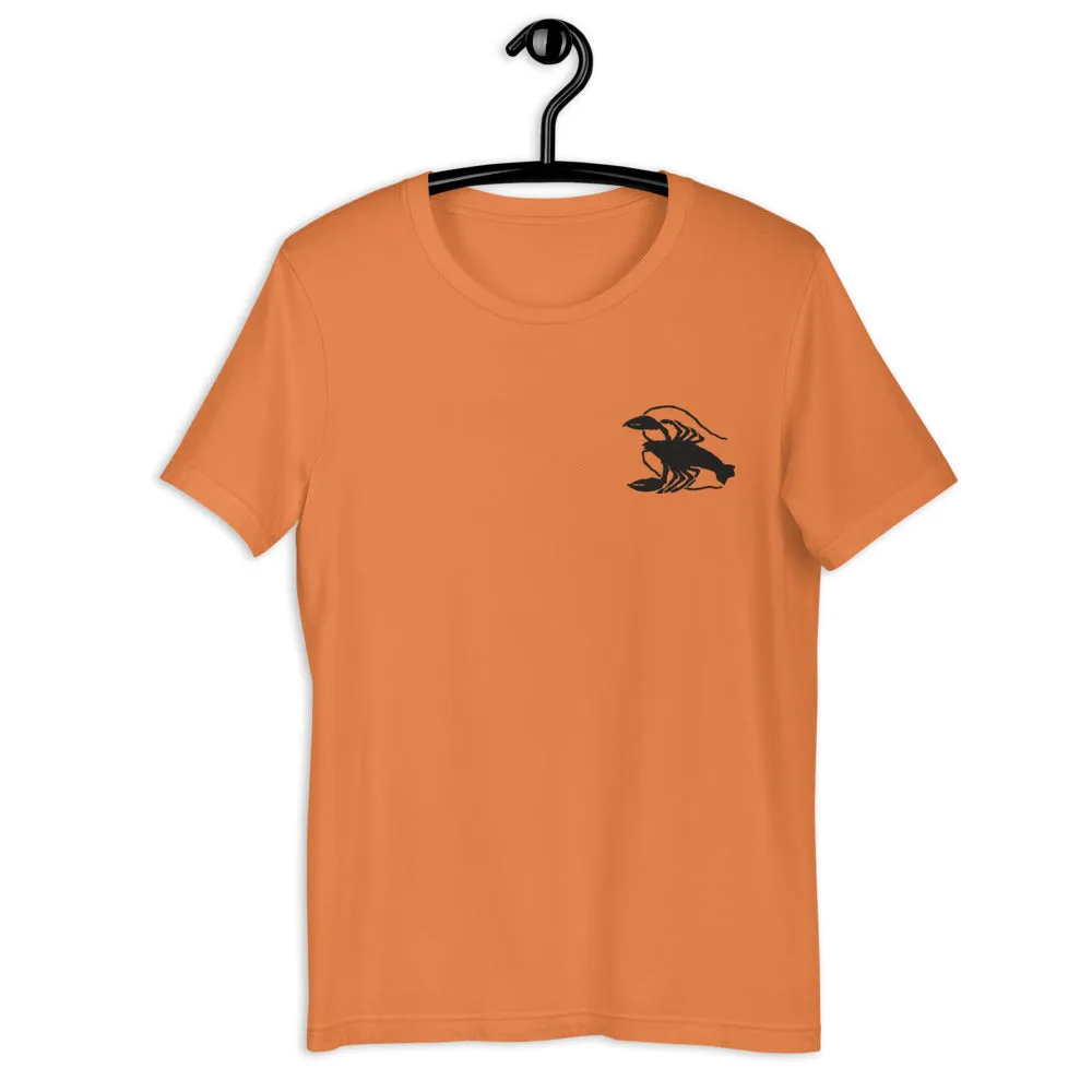 CANCER T-SHIRT - Cancer Symbol Embroidery