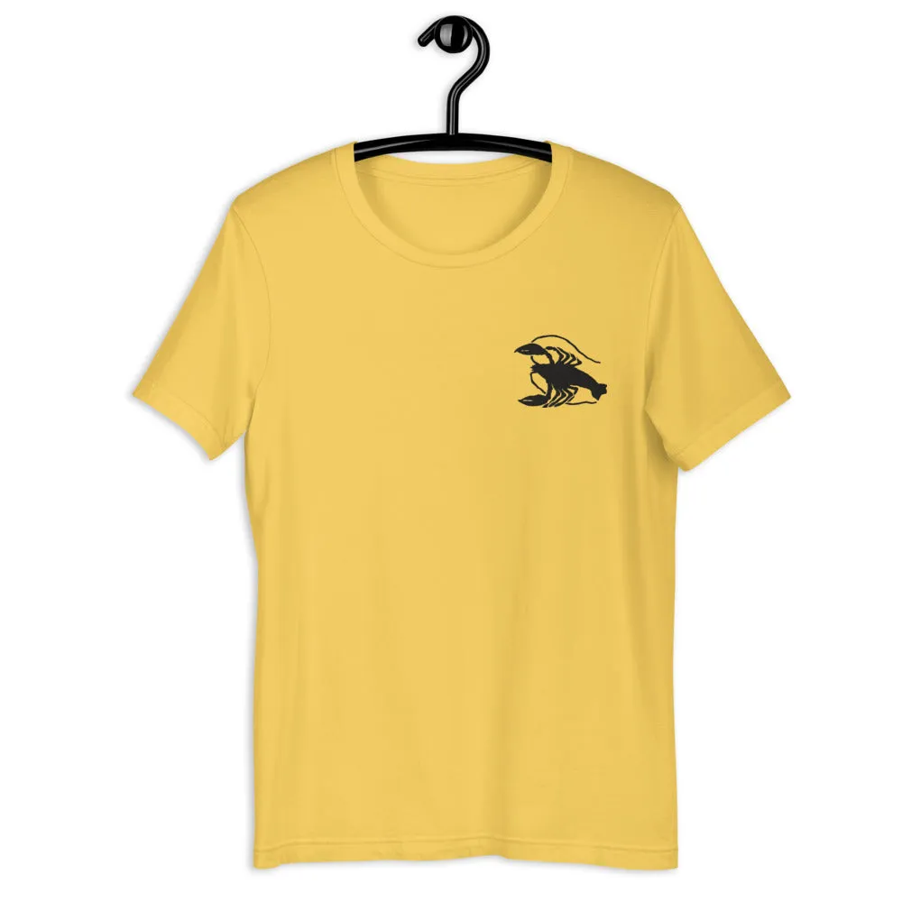 CANCER T-SHIRT - Cancer Symbol Embroidery