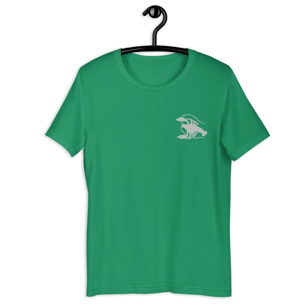 CANCER T-SHIRT - Cancer Symbol Embroidery