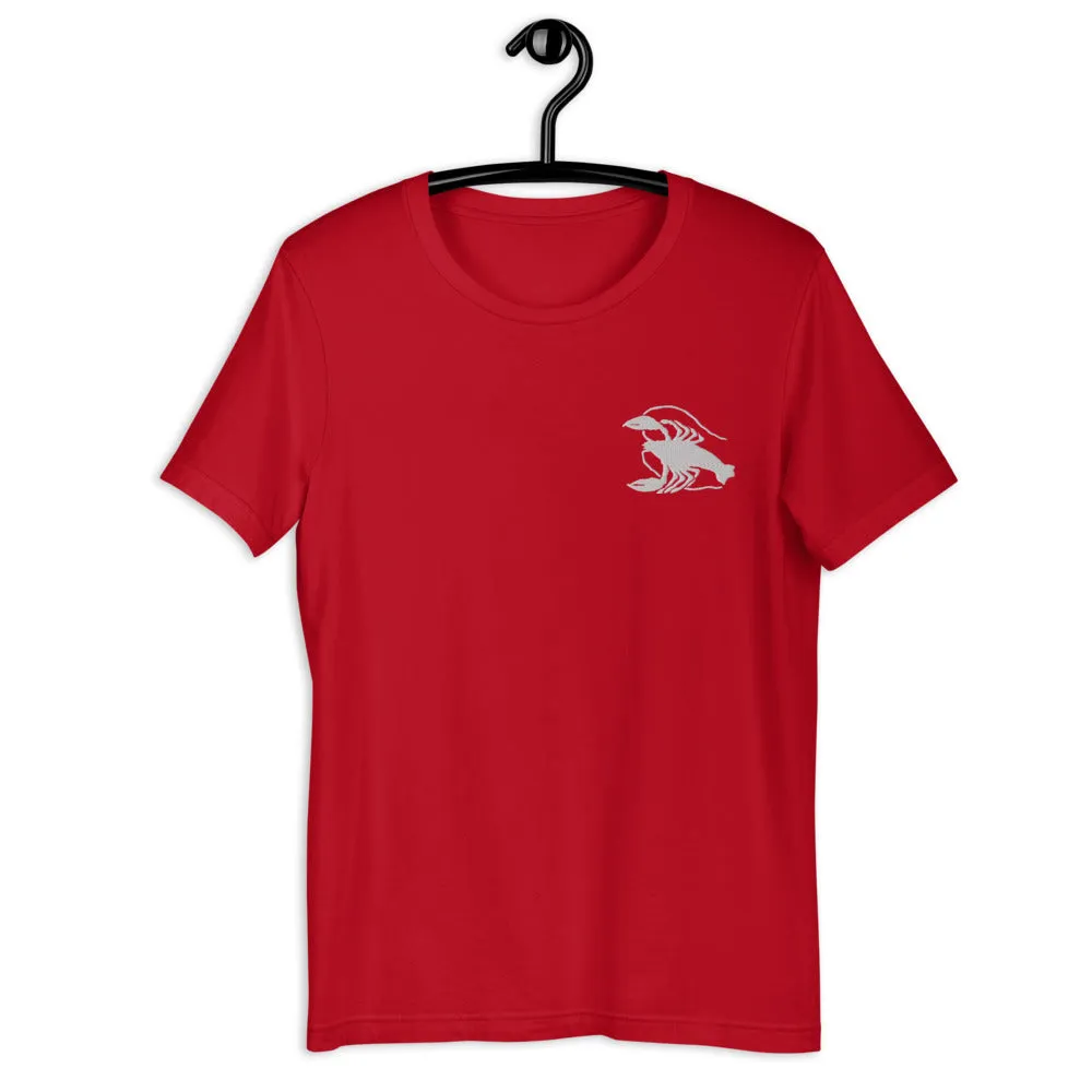 CANCER T-SHIRT - Cancer Symbol Embroidery