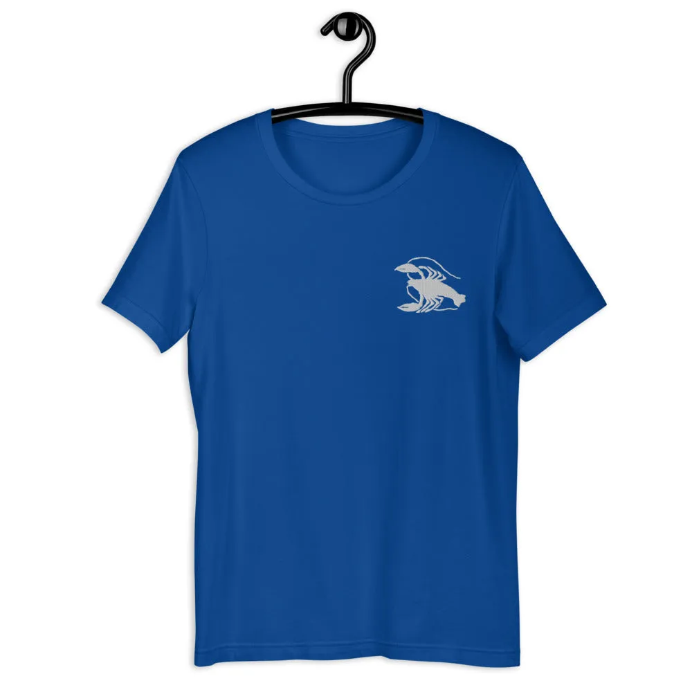 CANCER T-SHIRT - Cancer Symbol Embroidery