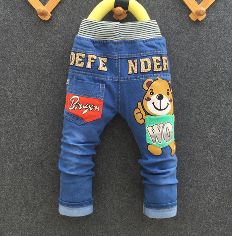 cartoon fashion character children kid baby boy girl jeans pants
