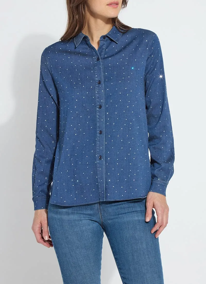 Cataleya Crystal St Chambray Shirt Curvy