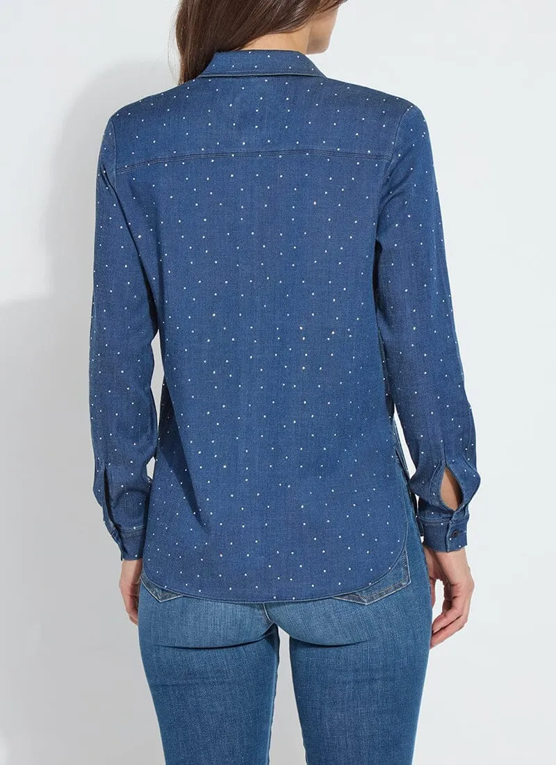 Cataleya Crystal St Chambray Shirt Curvy