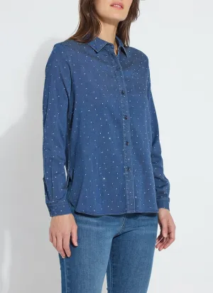 Cataleya Crystal St Chambray Shirt Curvy