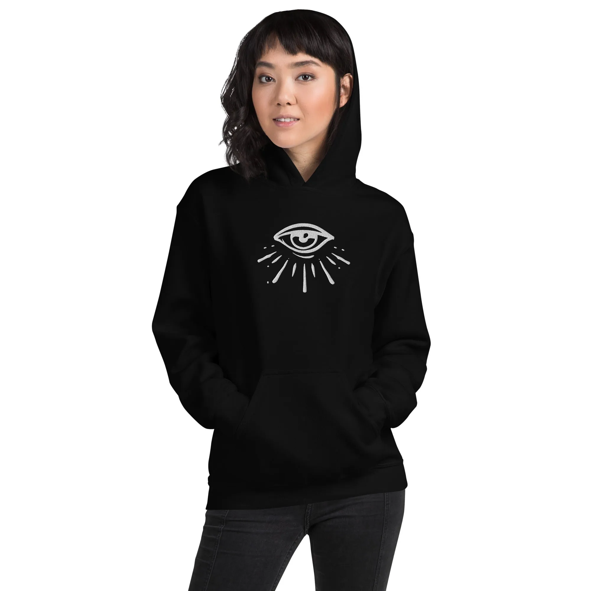 Celestial Eye Embroidered Hoodie