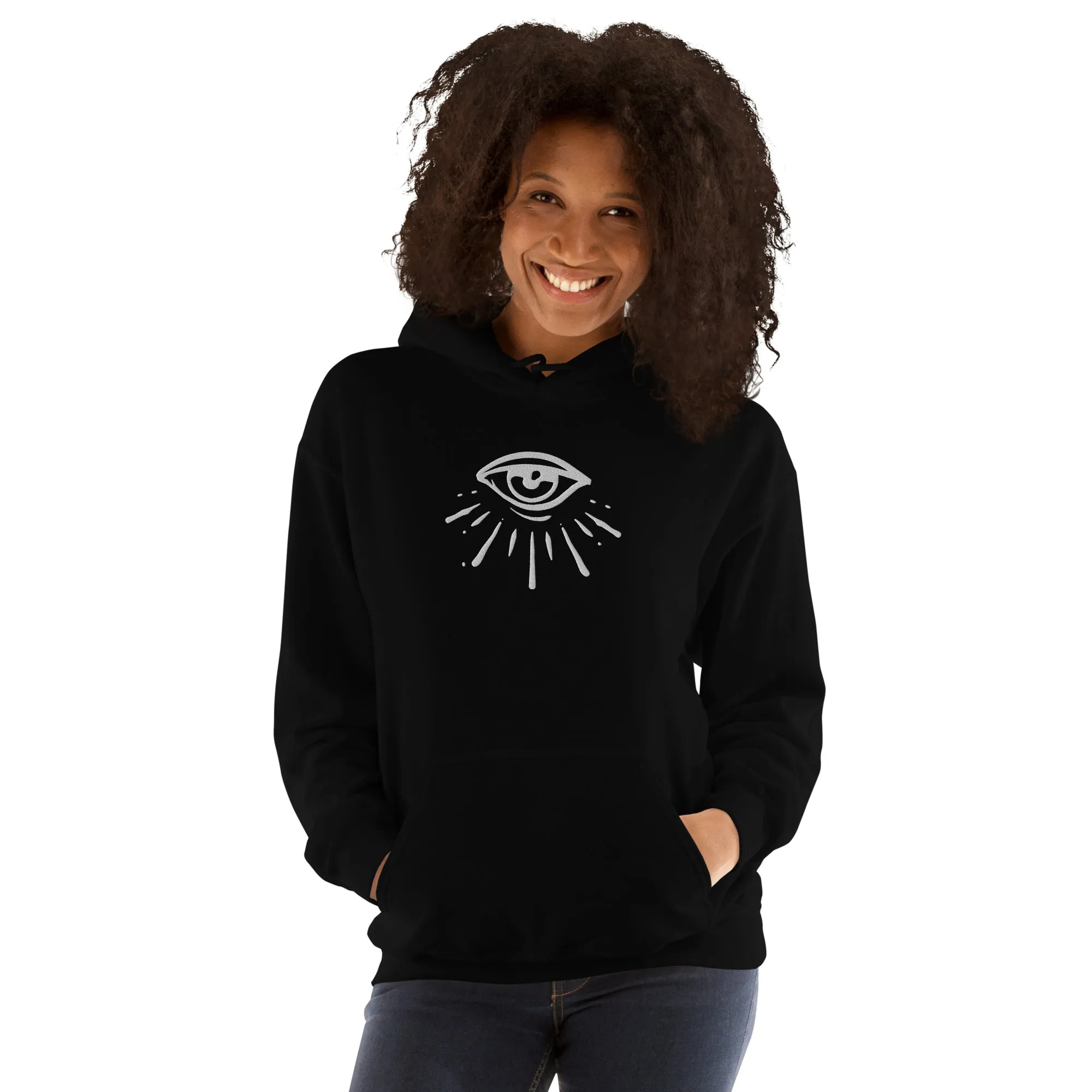 Celestial Eye Embroidered Hoodie