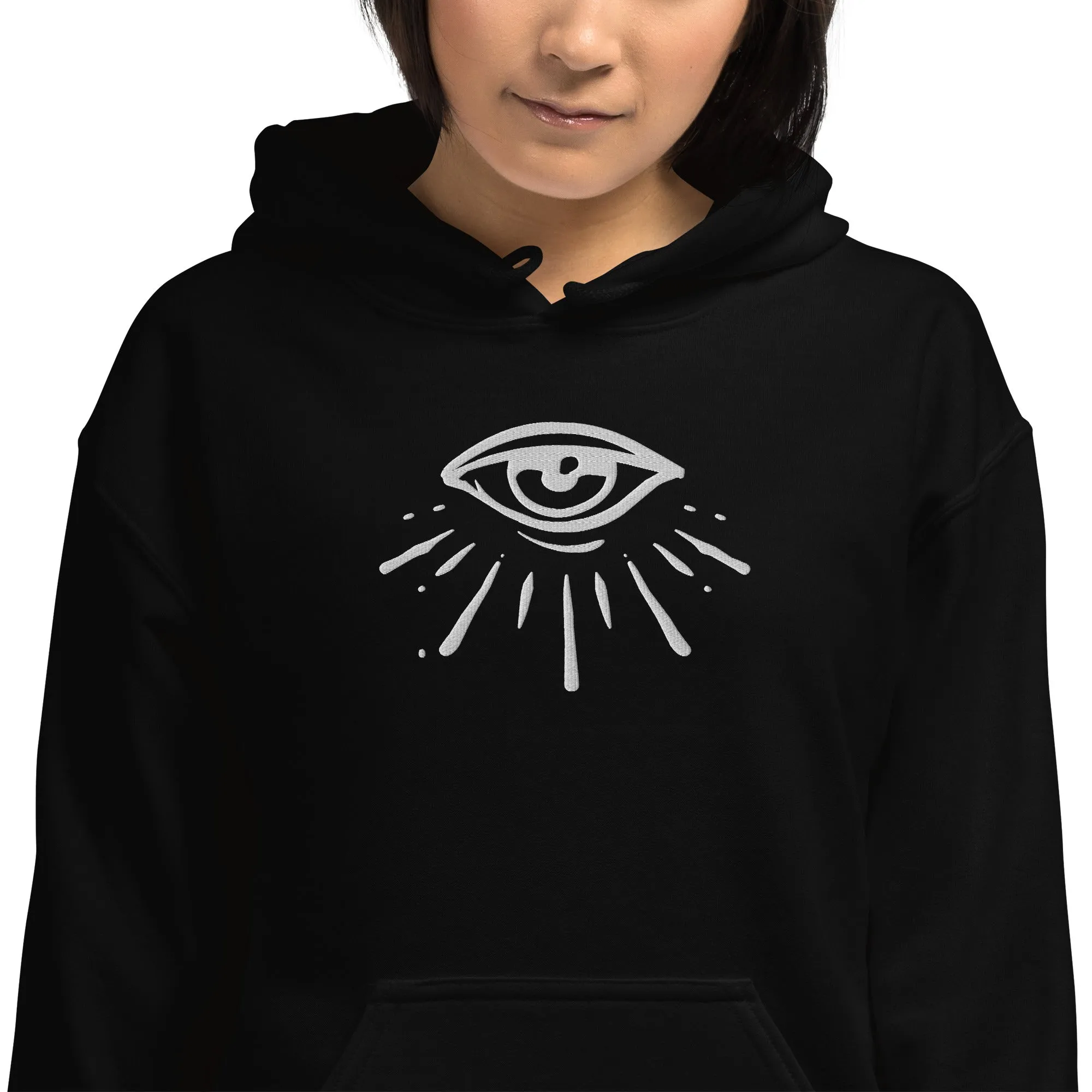 Celestial Eye Embroidered Hoodie